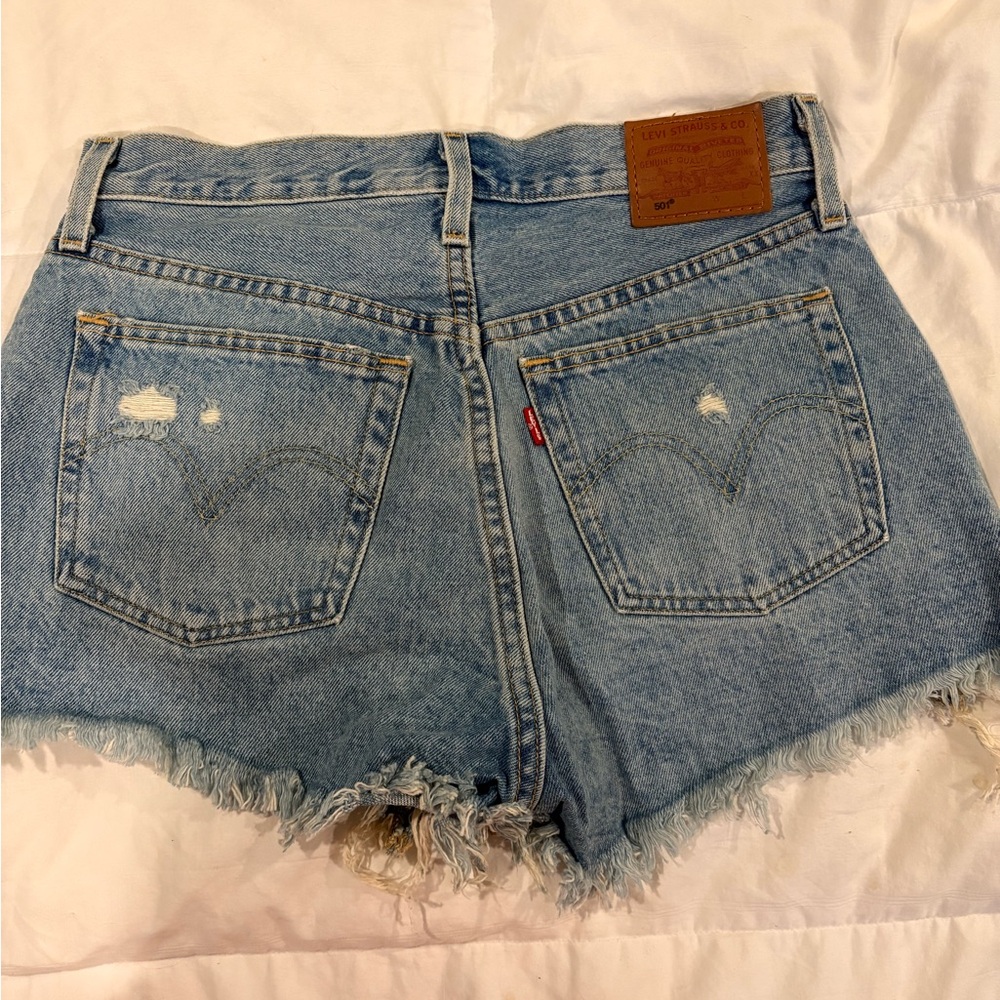Levi's Women's Light Blue Jean Shorts